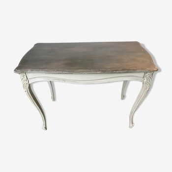 Old-time painted and patinated desk or console table