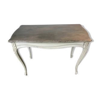 Old-time painted and patinated desk or console table