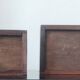 Vintage pocket trays in rosewood and brass – style A