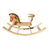 Wooden rocking horse