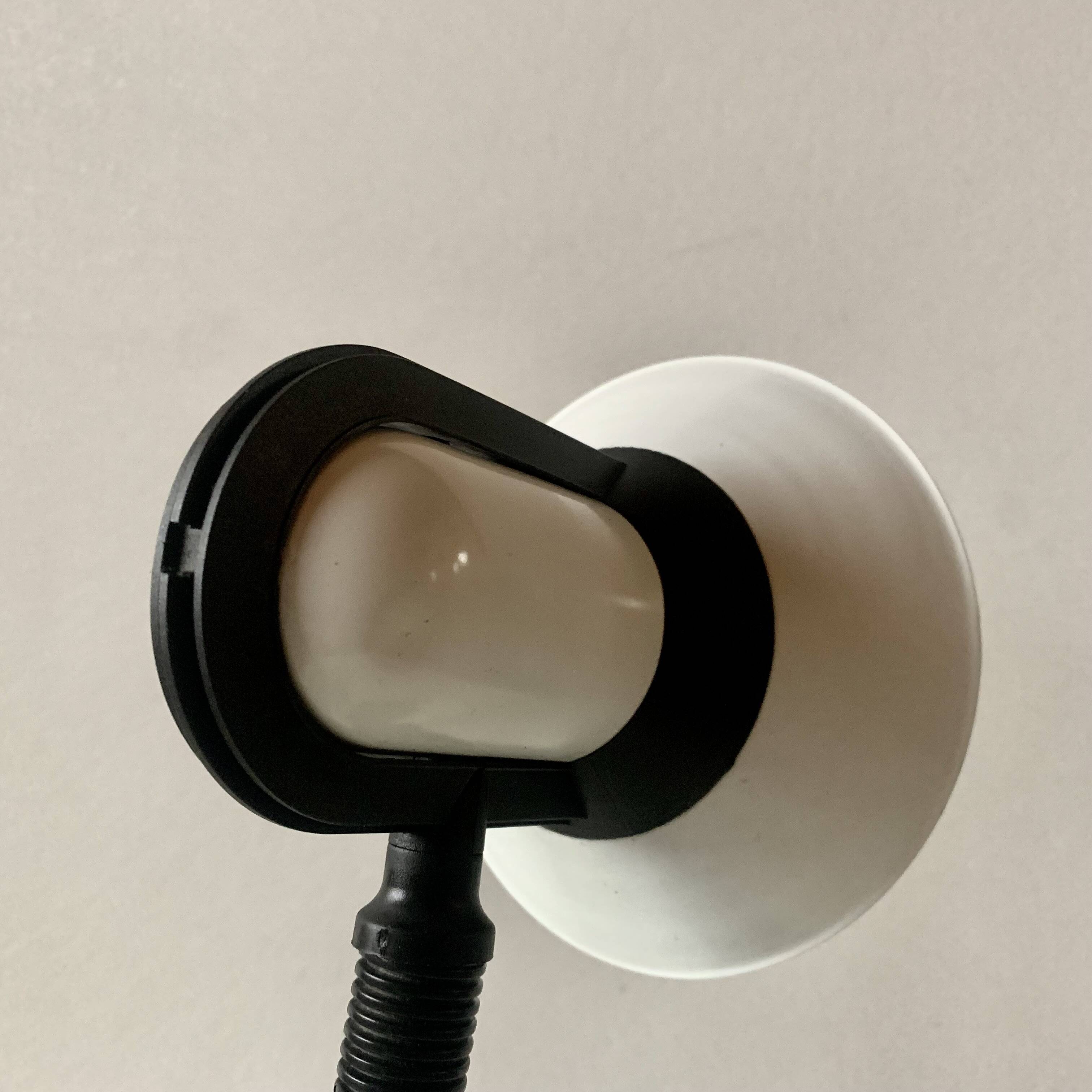 Fase vintage black and white desk lamp