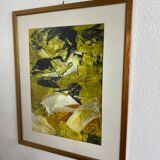 Waves of Gold Modern Abstraction by Juraj Huliak