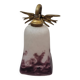 Glass paste wall light, bronze swallows
