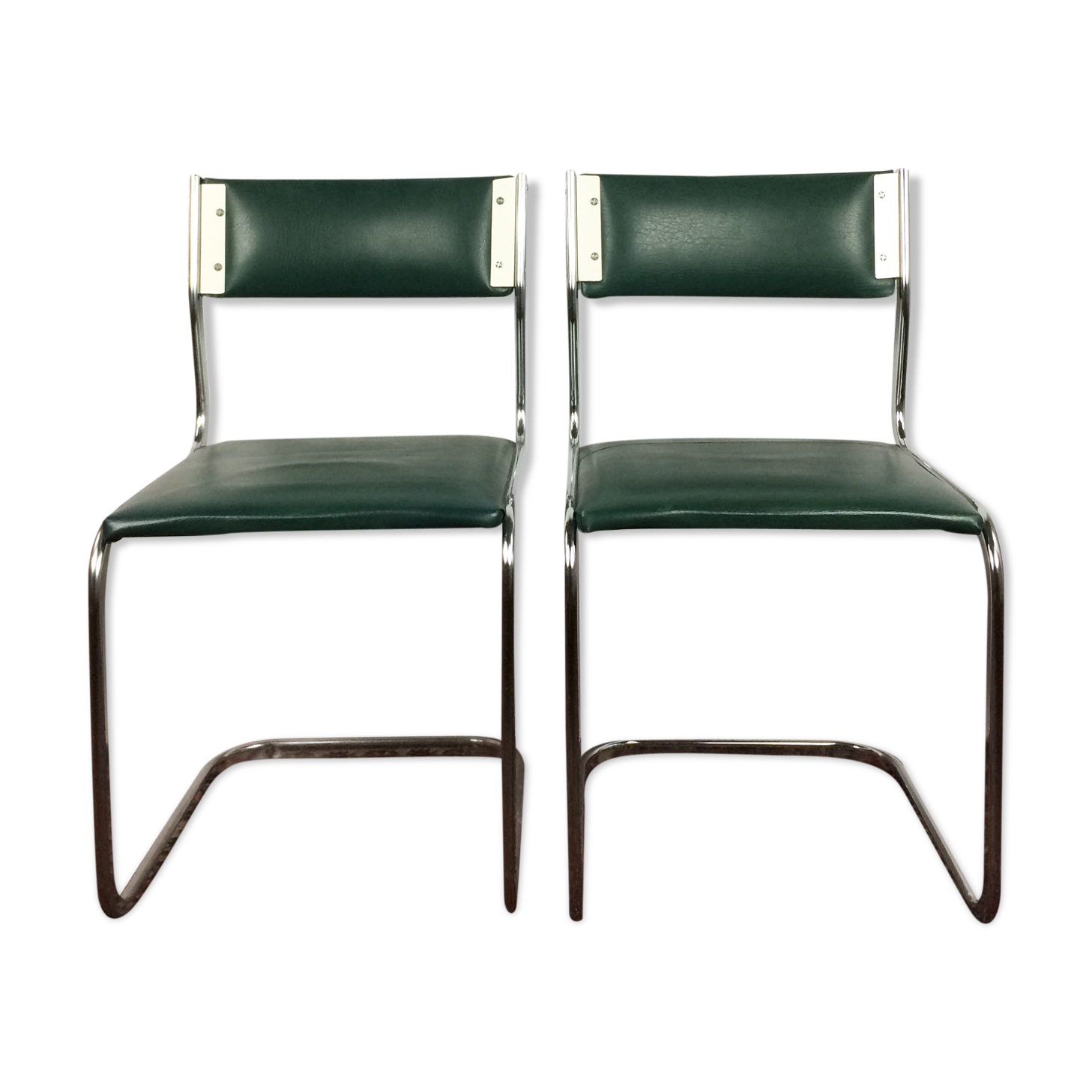 Paire de chaises "cantilever" vintage