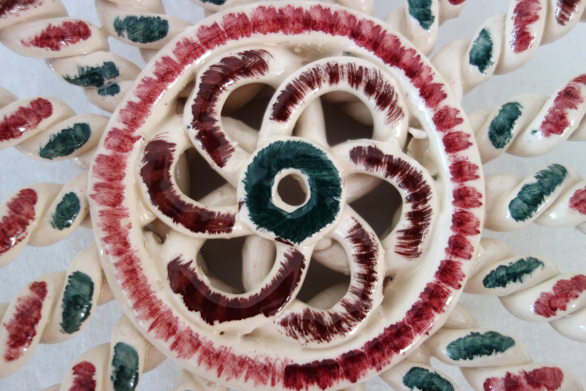 Woven ceramic bowl, Vallauris, France