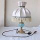 Lampe opaline et bronze
