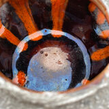 Vase for flower arrangements, fat lava.