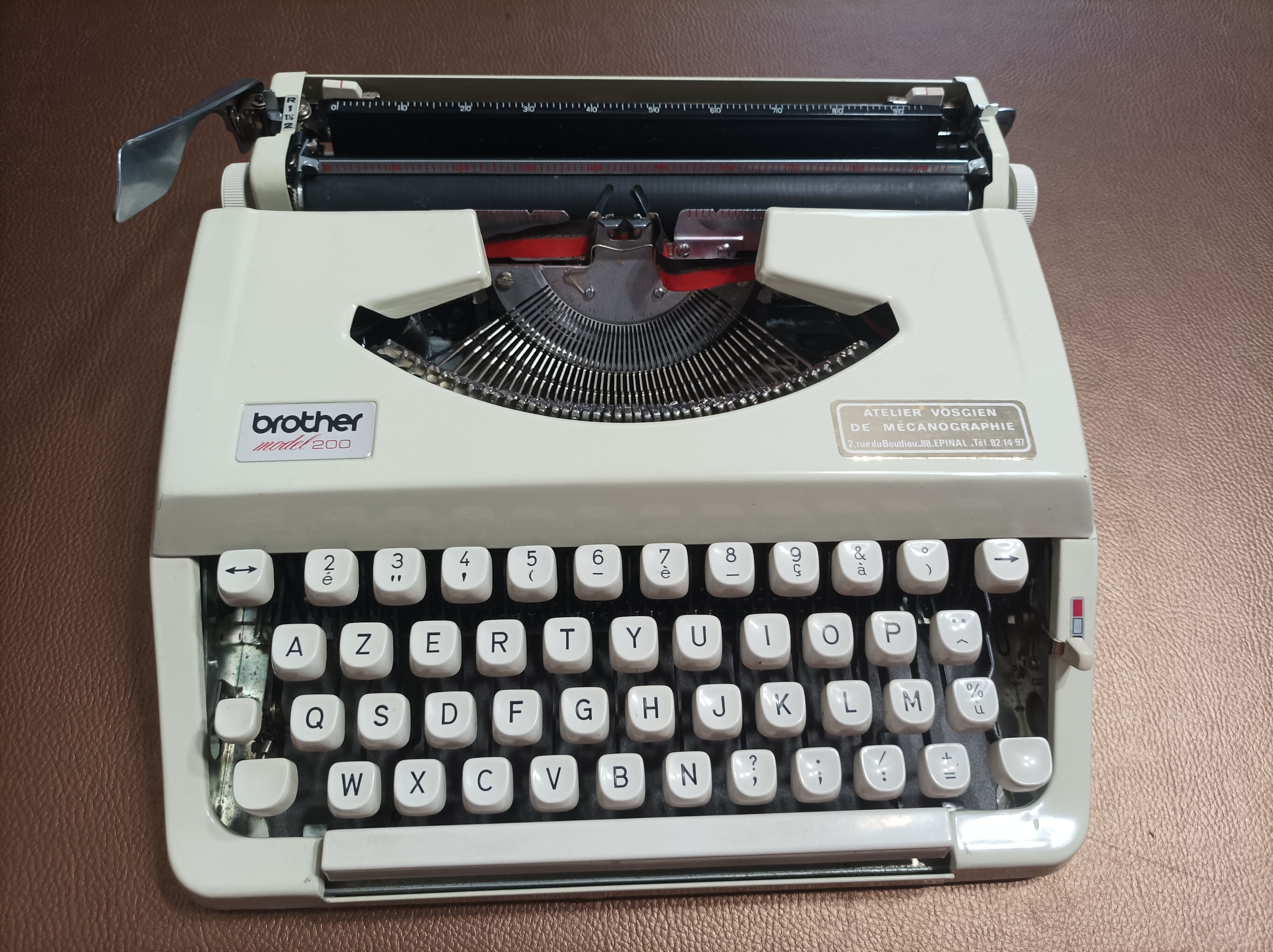 Typewriter Brother model 200 Beige Ribbon NEW