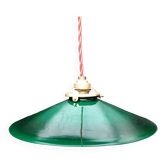 Green opaline pendant light