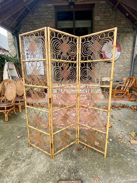 Rattan screen circa 1960