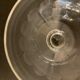 6 old champagne cups in faceted glass