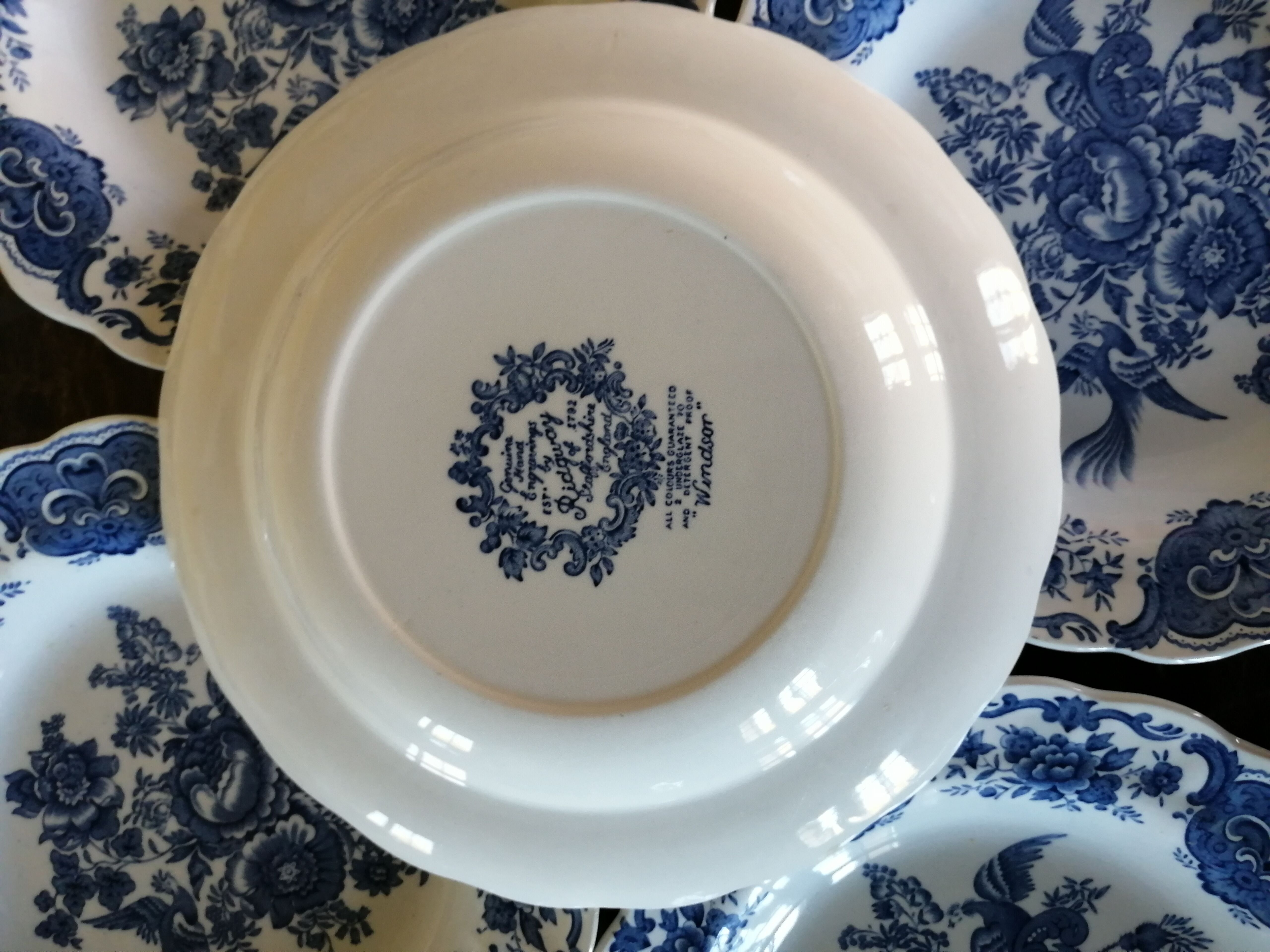 14 Ridgway Staffordshire England hollow plates