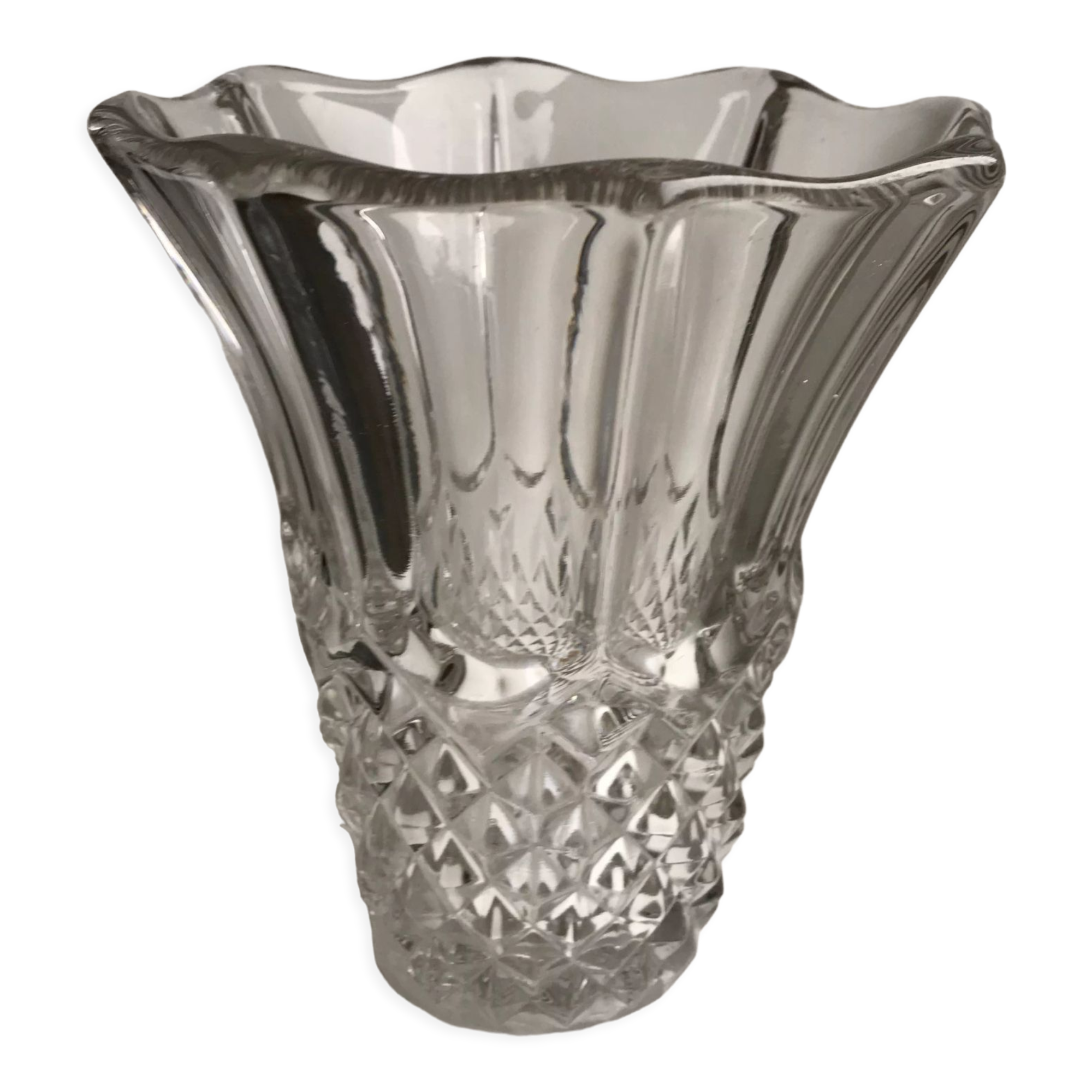Vase en cristal années 30-40