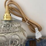 Set of two new electrified bubble globe lamps
