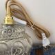 Set of two new electrified bubble globe lamps