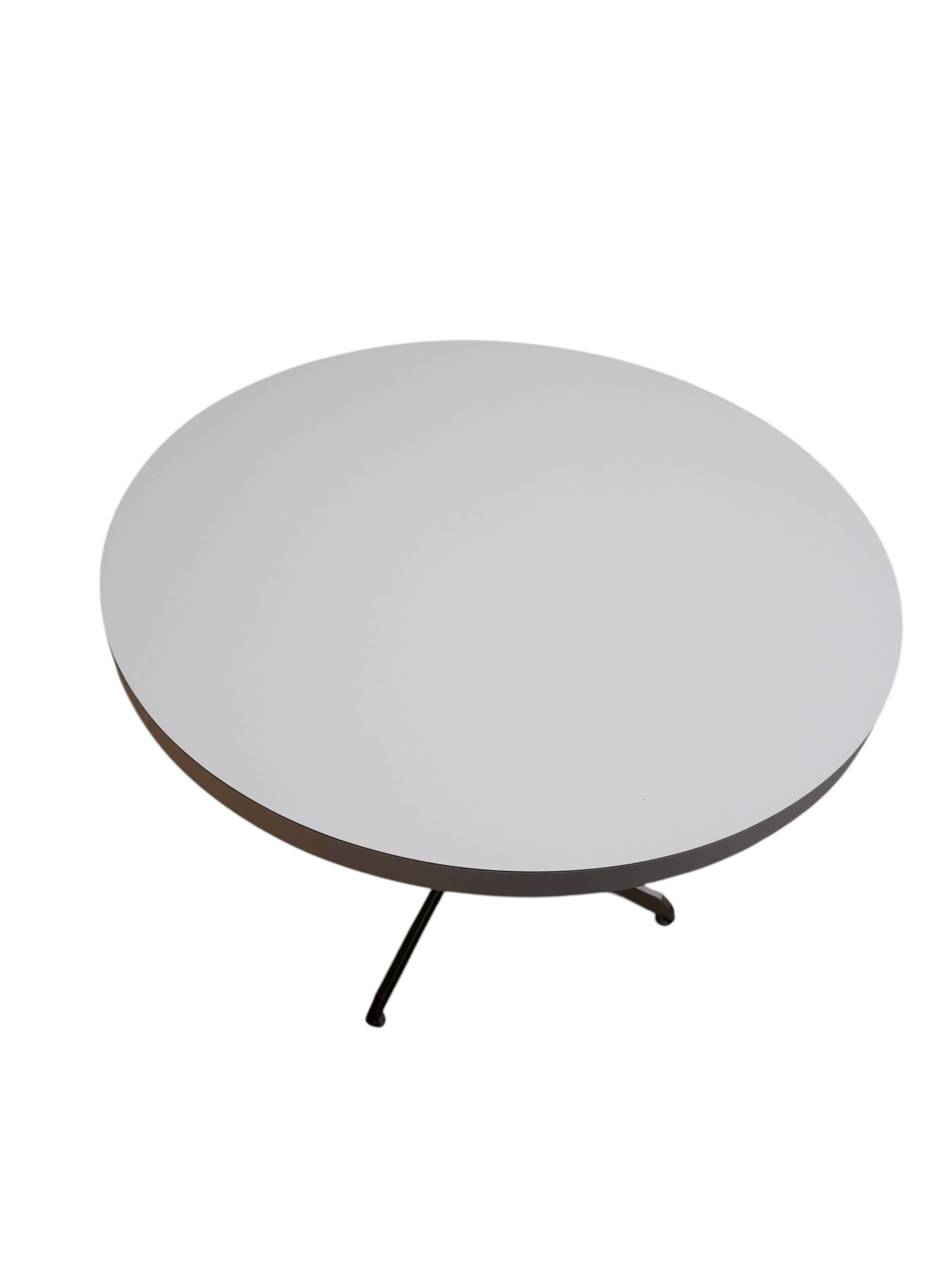Vintage round dining table, 1980s