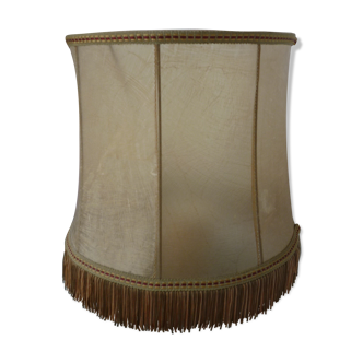 Lampshade large model in vellum / skin with fringes