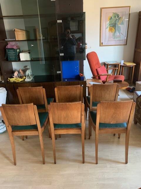 6 Art Deco style chairs