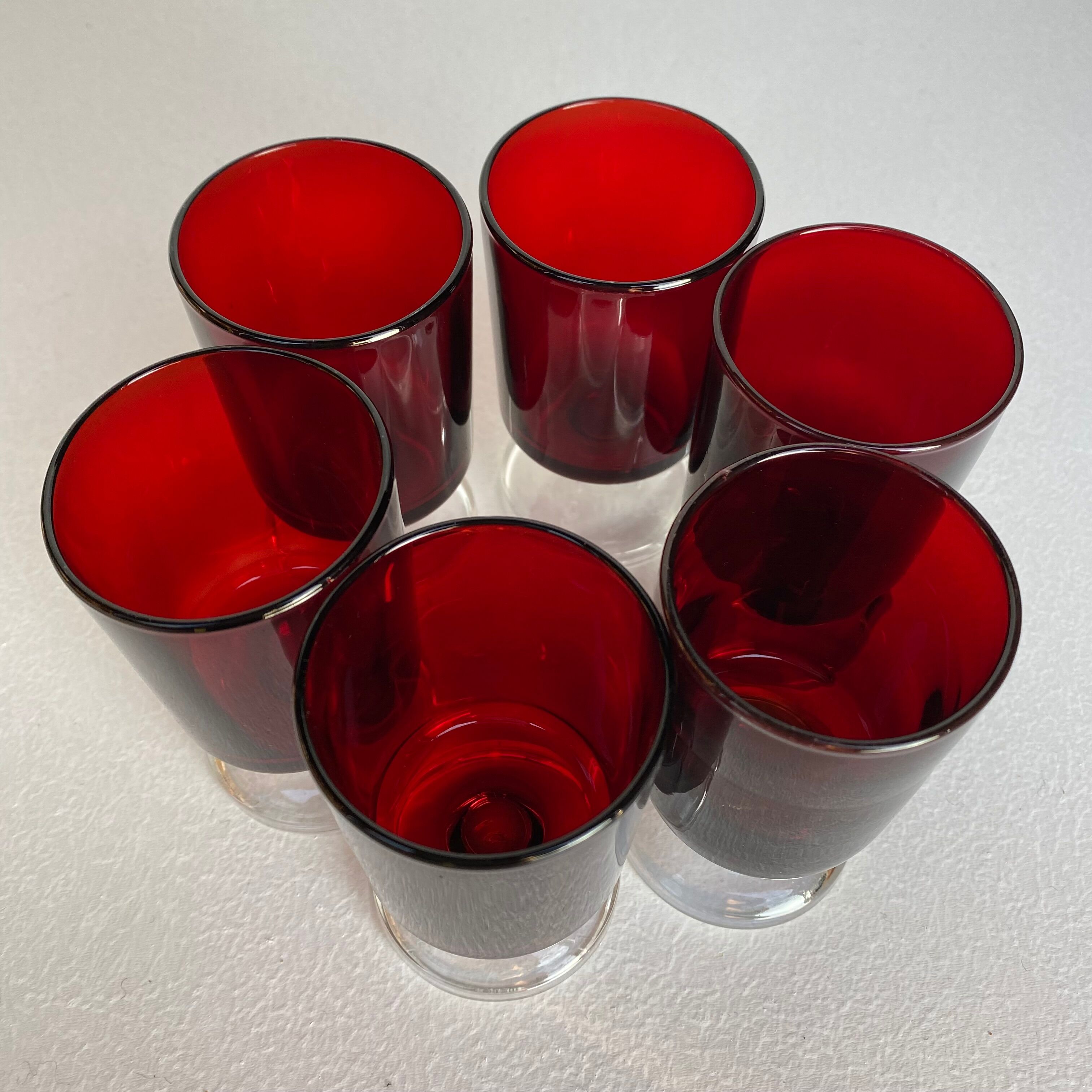 6 verres vintage Luminarc