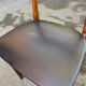 2 Scandinavian chairs in teak and black imitation leather, 1960s