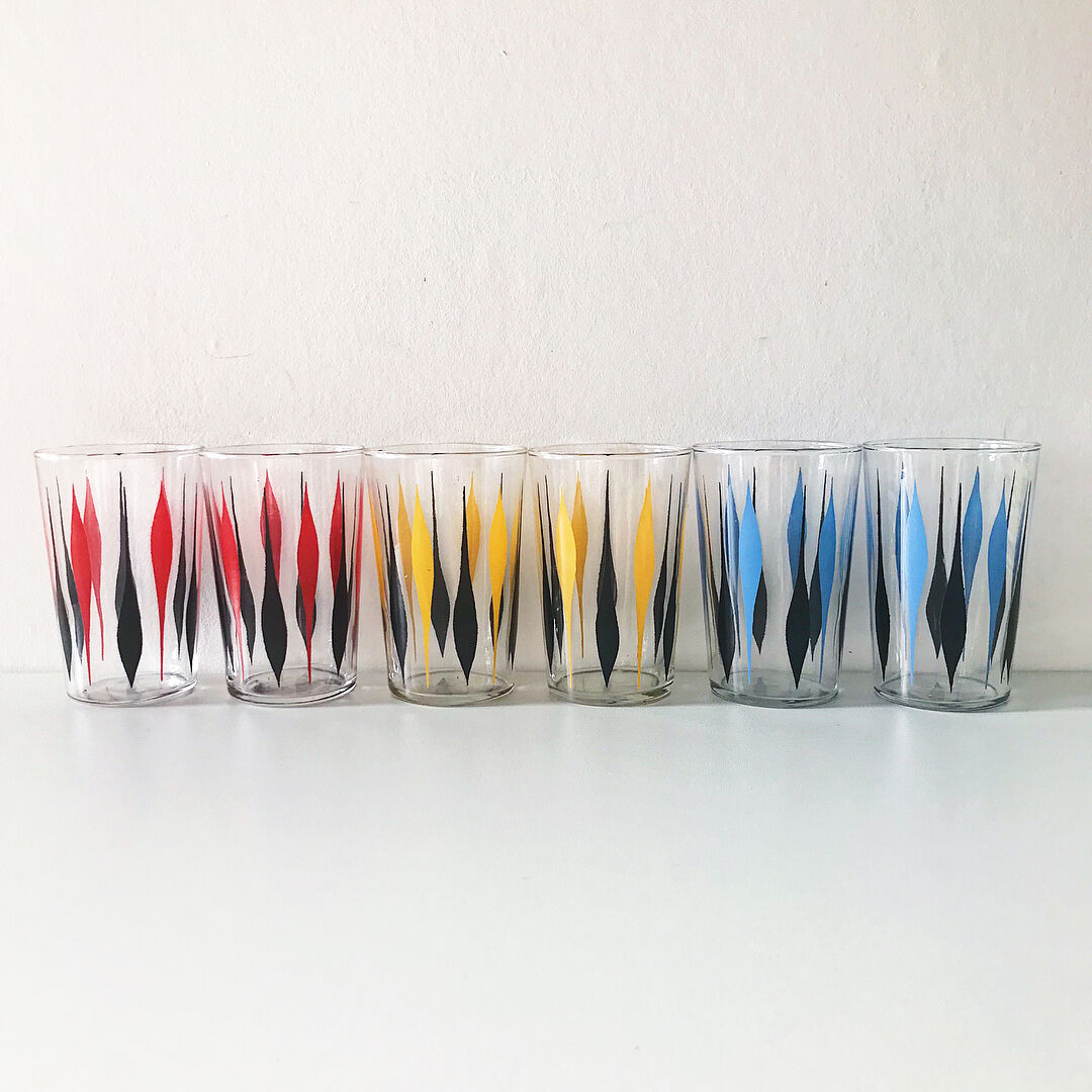 Lot of 10 60s graphic lenses