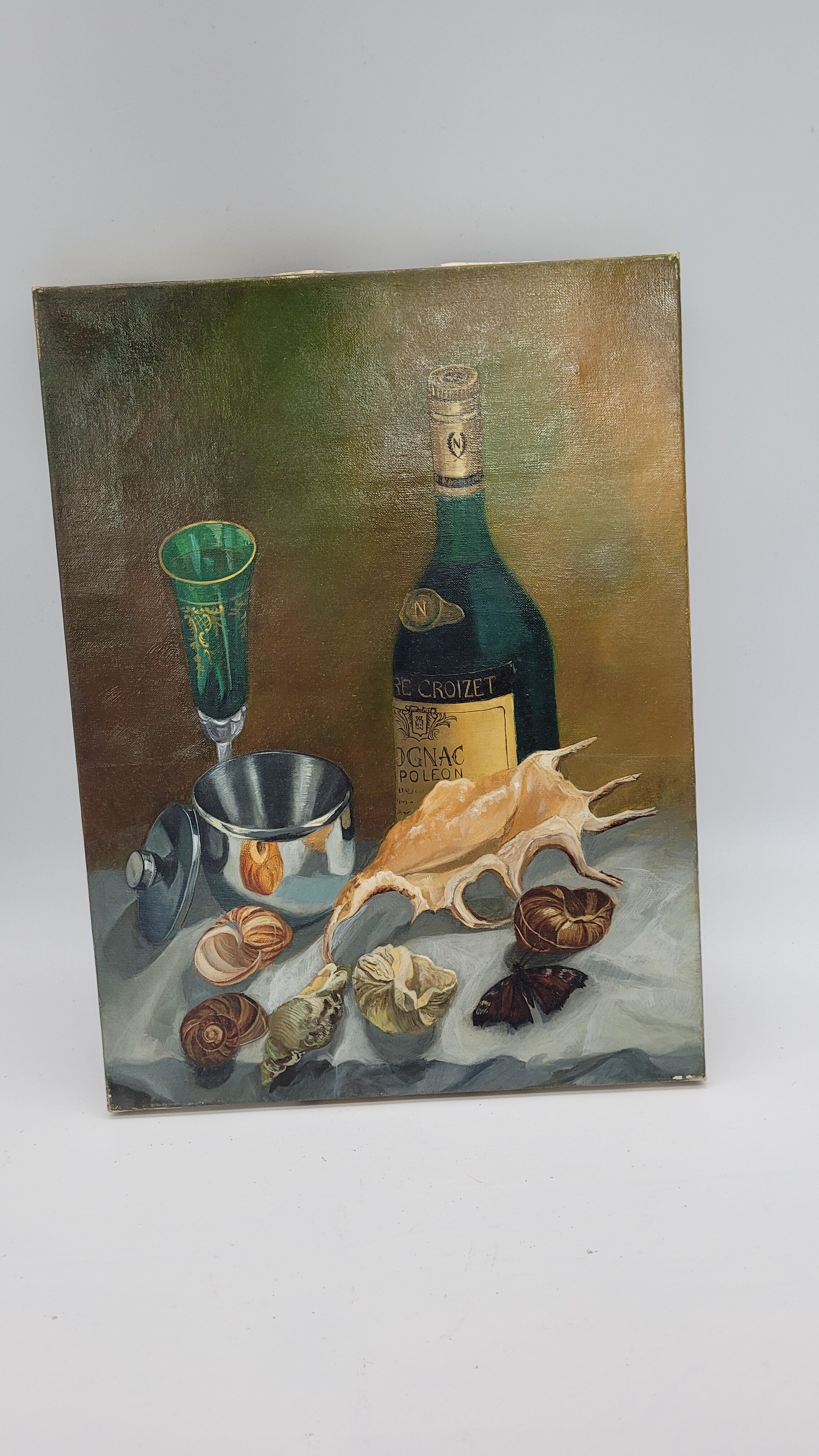 Seafood painting on canvas