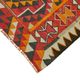 Turkish Handwoven Vintage Herki Kilim 102 cm x 320 cm