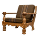 Danish Low Back Lounge Chair