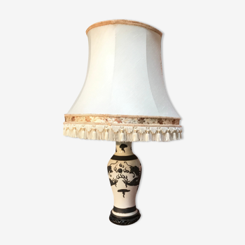 Ornate ceramic lamp