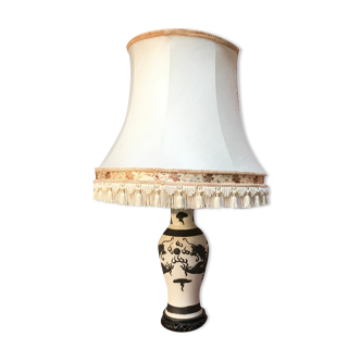 Ornate ceramic lamp