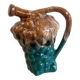 Carafe bottle grape barbotine ALPHO art deco