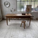 Farmhouse table in oak and walnut 2m