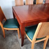 Large art deco mahogany table with extensions 260cm