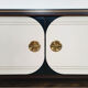 Vintage mid-century modern sideboard with rounded sides, germany 1960s