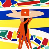 Surf illustration, limited edition of 30 copies, signed by the artist
