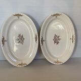 2 anciens raviers fleurs dorées Villeroy et Boch