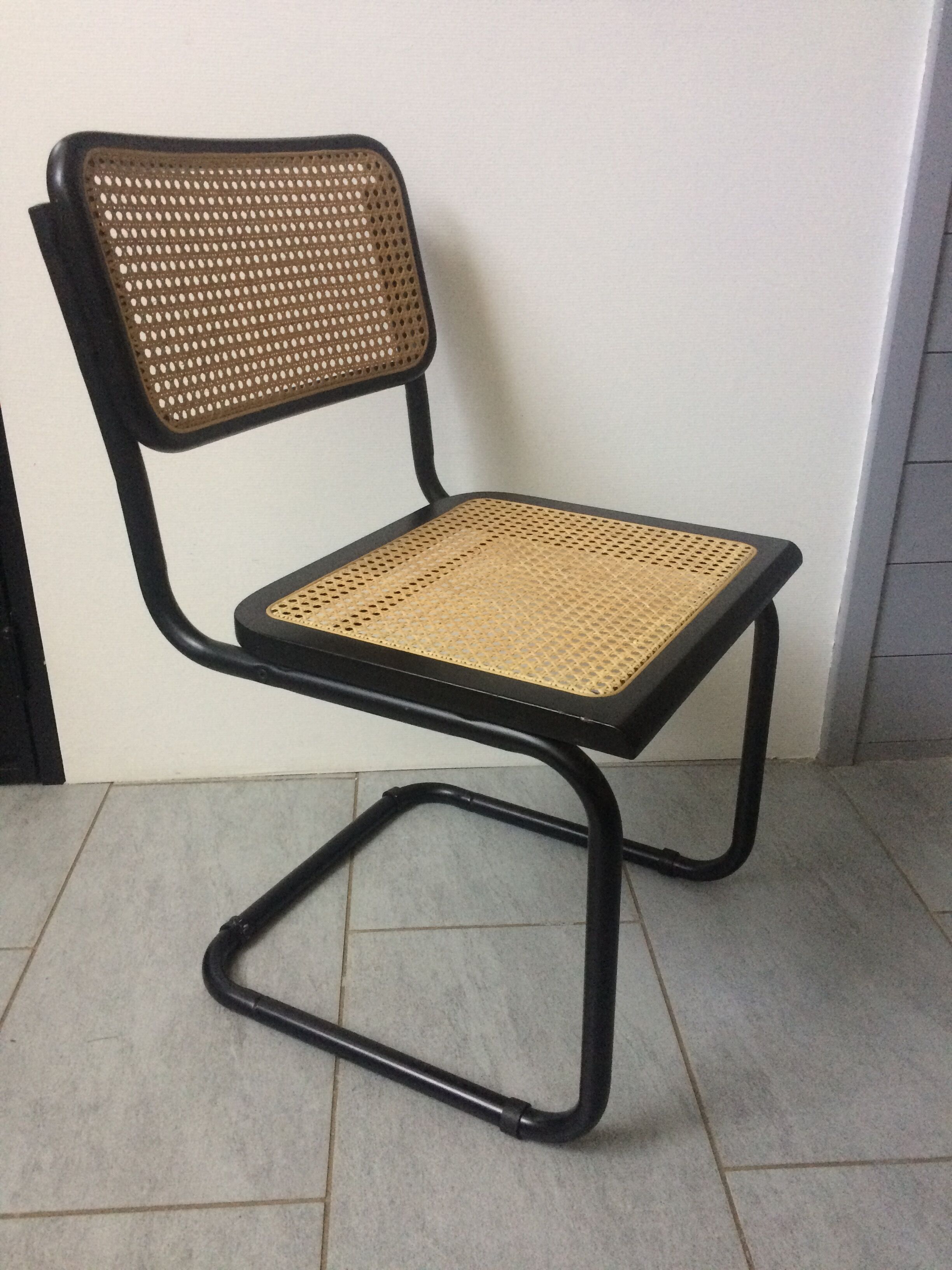 Series of 3 chairs B32 by Marcel Breuer