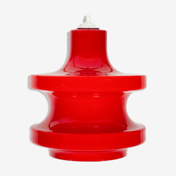 Red Glass Pendant Lamp for Peil & Putzler