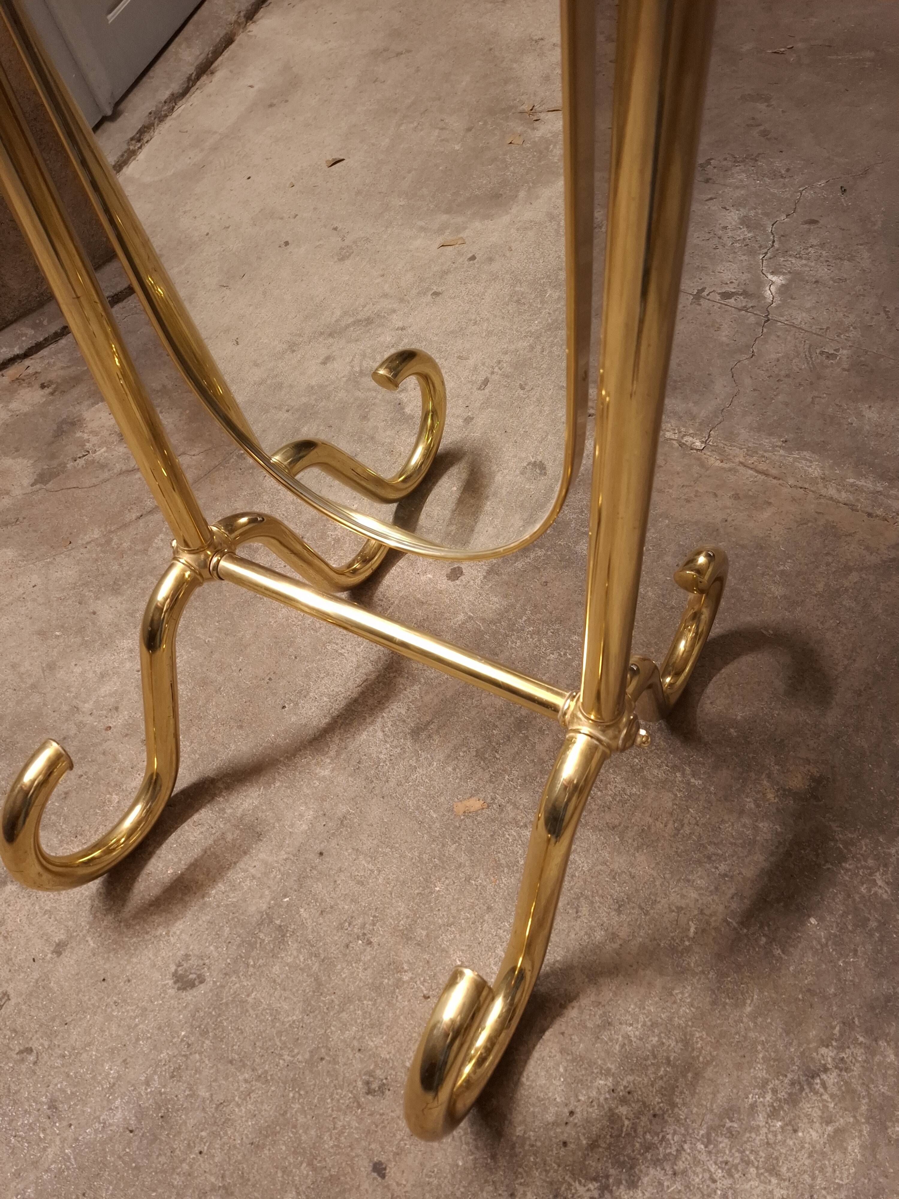 VINTAGE 70'S BRASS MIRROR