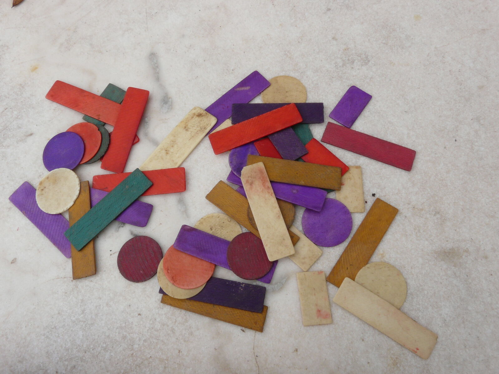 Ancient wooden yellow dwarf game