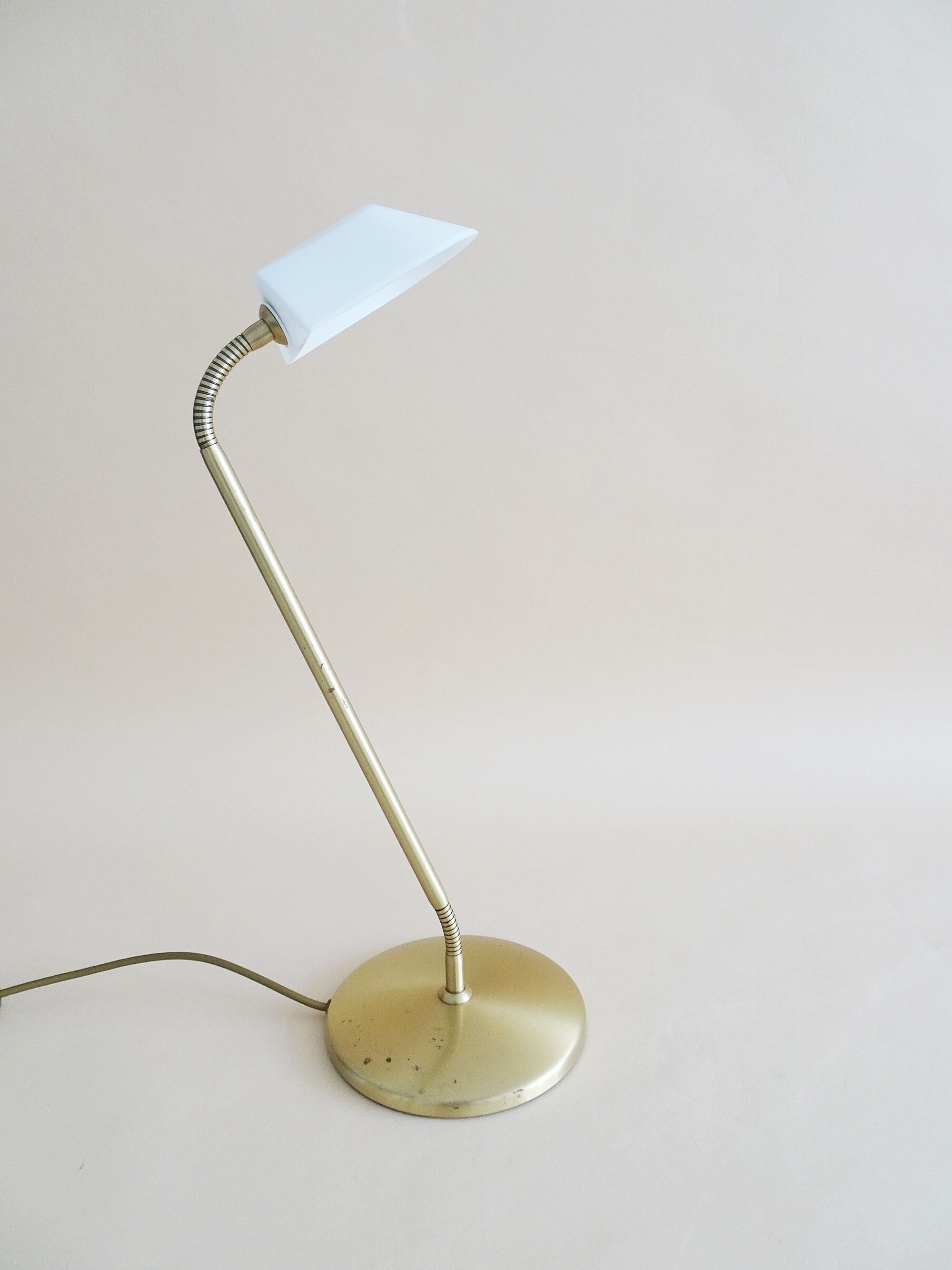 Table lamp by Bankamp Leuchten made of brass and frosted glass
