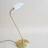 Table lamp by Bankamp Leuchten made of brass and frosted glass