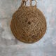 Set of 2 rattan and rope suspensions