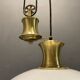 Italian brass light pendant, 1980s