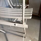 Bistro-style folding garden furniture set – table and 3 chairs