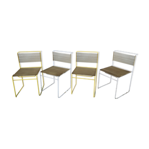 Set de 4 chaises scoubidou