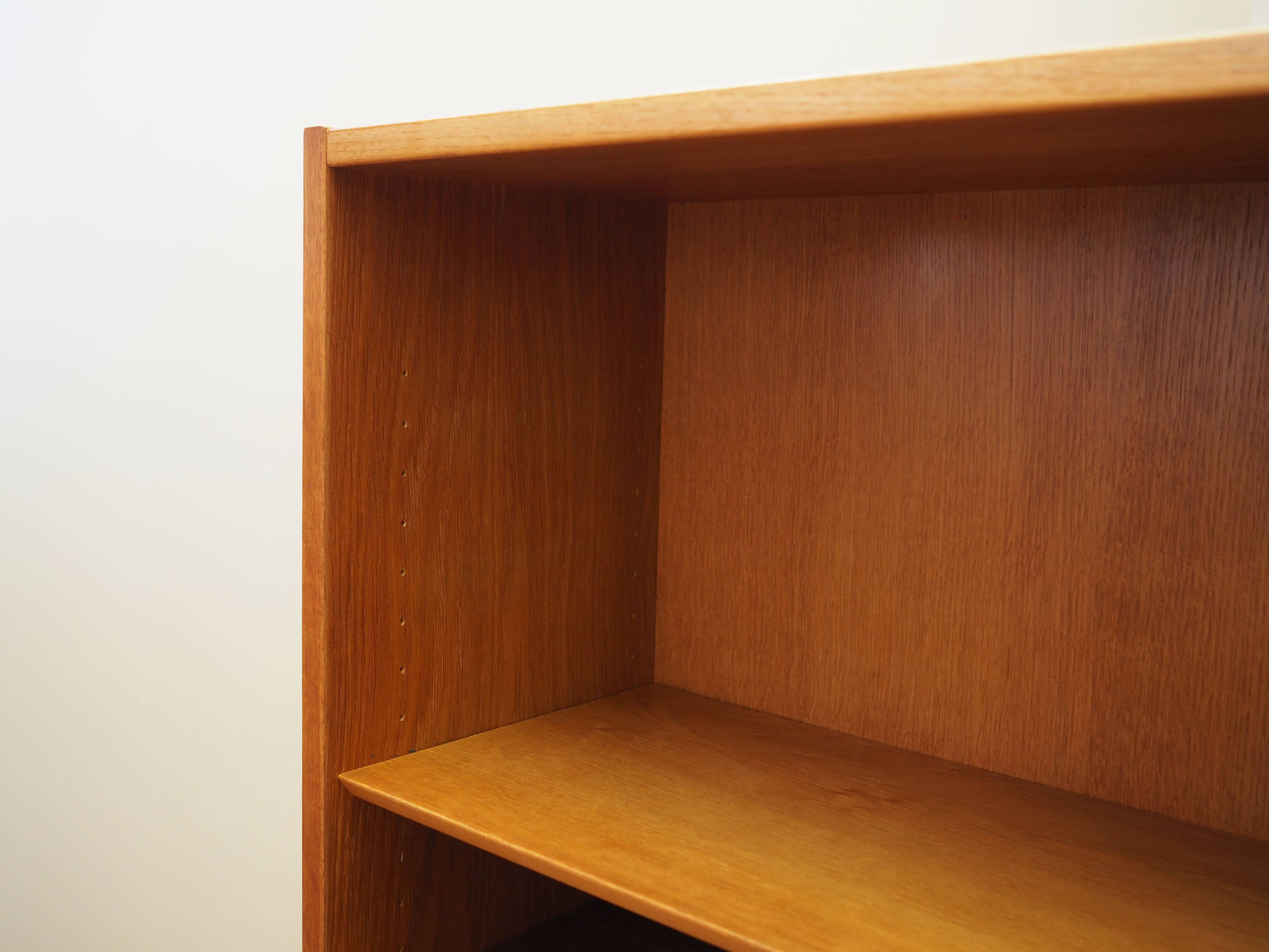 Ash bookcase, Danish design, 1970s, production: Hundevad