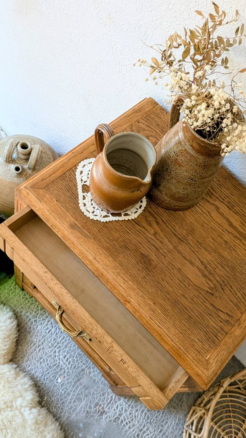 Buffet / confiturier ancien art-déco en chêne