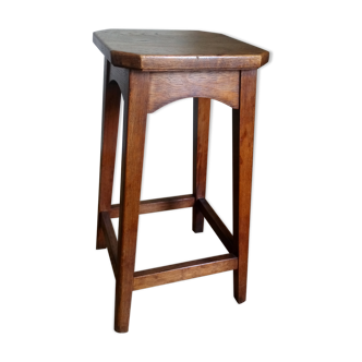Tabouret d'ébéniste en bois fruitier XIXème