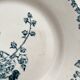 6 flat ironstone plates “Hollyhock” Gien